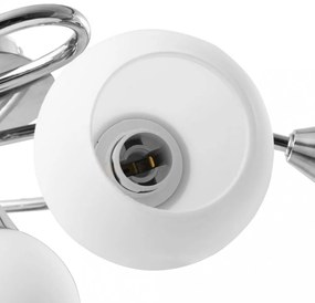 fehér kerámia lámpaernyős mennyezeti lámpa 5 db E14-es izzóhoz