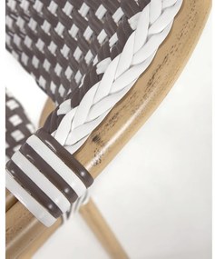 Barna fém-műanyag kerti szék Marilyn – Kave Home