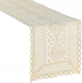 Abrosz dekoratív áttört Meggy 32x180 Eurofirany világos bézs