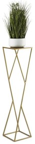 HowHomely LOFT virágtartó állvány 100x23,5 cm arany színben DD0307