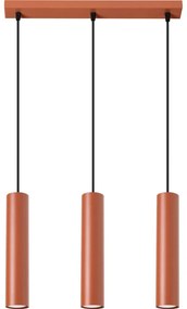 Sollux SL.1491 - Csillár zsinóron LAGOS 3xGU10/10W/230V piros