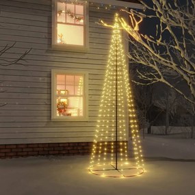 Kúp alakú karácsonyfa 732 meleg fehér LED-del 160 x 500 cm