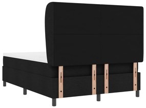 Boxspring Ágy Matraccal Fekete színben, 140x200 cm Szövet