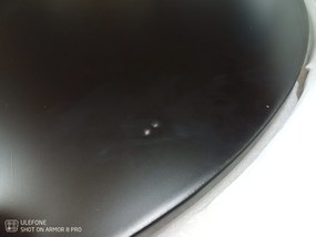 AKCIÓ Fekete étkezőasztal OSLO 60x60 II. osztály