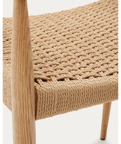 Natúr színű tölgyfa étkezőszék szett 2 db-os Analy – Kave Home