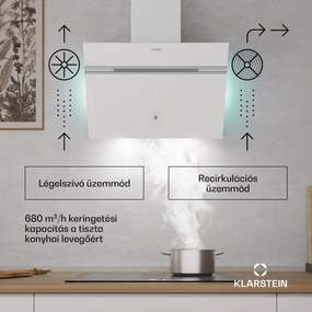 Klarstein Alina elszívó sapka, 60 cm, 680 m³/h, Csendes, EEK A++