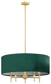 Argon 2146 - Csillár rúdon ABBANO 5xE14/7W/230V sárgaréz/zöld