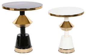 Modern lerakó kisasztal fekete arany színű 2 db szett