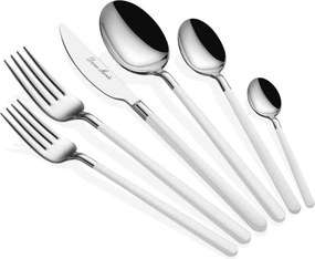 Allegra evőeszközkészlet, ezüst-fehér – TR645DRM1222