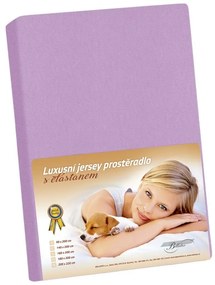 Jersey lepedő elasztánnal, lila, 180 x 200 cm