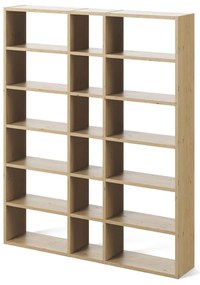 Pombal világosbarna könyvespolc, magasság 224 cm - TemaHome