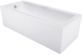 Mexen Cubik kád téglalap alakú 170 x 80 cm bútorral, fehér - 55031708000X