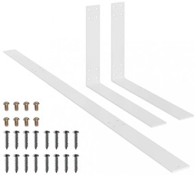 fehér vas raklapkanapé-háttámla 110 cm
