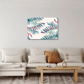 Kép - Trópusi levelek (üvegen) (70x50 cm)