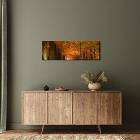 Kép - A Avenue of fák ősszel (órával) (90x30 cm)