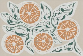 Flizelin tapéta falra Prémium Gyümölcsös minták 104x70 Ragasztó