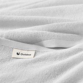 Goldea bordűr nélküli frottír törölköző és fürdőlepedő soft – szürke 50 x 100 cm