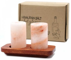 Himalájai Só Stampedlik Fa Tálcával - 2-es szett