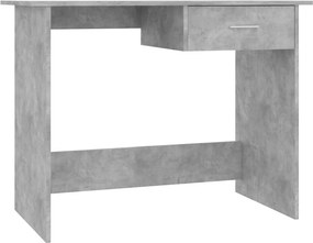 vidaXL betonszürke szerelt fa íróasztal 100 x 50 x 76 cm
