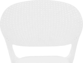 Rakásolható szék, fehér, FEDRA NEW