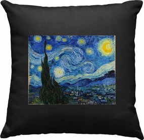 Van Gogh Művészet Éjszakai párna 3 Fekete