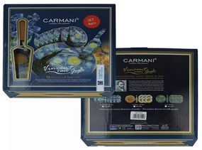 Van Gogh Csillagos Éj üveg süteményes készlet desszert tányér tortatál - 6 személyes
