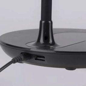 Leuchten Direkt 14416-18 - LED Dimmelhető asztali lámpa töltővel ASTRID LED/5W/230V