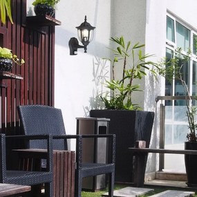 Rabalux 7837 - Kültéri fali lámpa érzékelővel NESNA 1xE27/60W/230V IP43 fekete