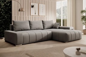 Univerzális ülőgarnitúra, szürke, VEZAN ROH