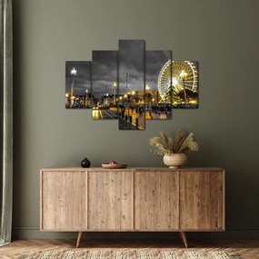 Óriáskerék a szürkületbe képe (150x105 cm)