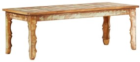 Tömör újrahasznosított fa dohányzóasztal 110 x 50 x 40 cm