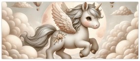 Kép - Egyszarvú a felhőkben (120x50 cm)