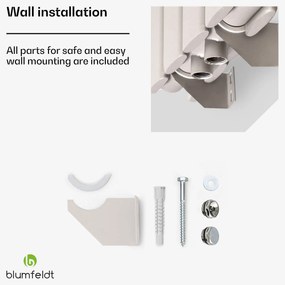 Blumfeldt Tallheo, 41 x 160, radiátor, fürdőszoba radiátor, csőradiátor, 1472 W, melegvizes, 1/2