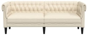 3 személyes vászon Chesterfield kanapé