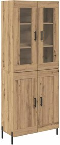 vidaXL Magasfiú Artisan tölgy 69,5 x 34 x 180 cm Faanyag