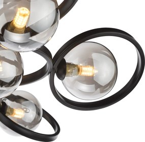 Dar Lighting modern mennyezeti lámpa lynette fekete darlyn4822-01