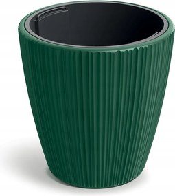 Műanyag virágcserép Oros sötétzöld matt 260544-1894