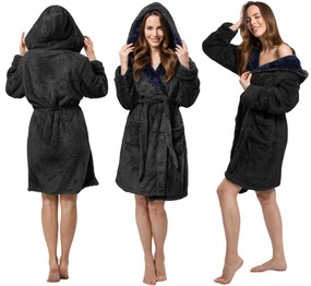 Fürdőköpeny Jordan Black Navy Women M