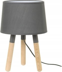 Fa asztali lámpa szürke hálószoba nappali előszoba szoba Orbit