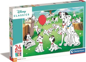 Disney 101 kiskutya Puppy Parade 24 db-os maxi puzzle Clementoni