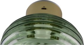 Zöld USB üveg LED fali lámpa ø 15,5 cm Earl – Reality