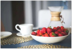 Poszterek 120x80 Kávé eperrel