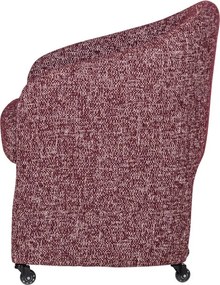 Borvörös kárpitozott irodai szék Cordo – WOOOD