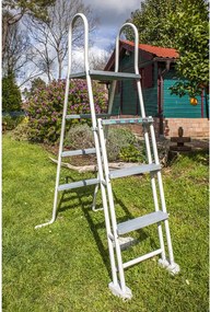 PONTAQUA KIT WOOD fémfalas családi medence szett 500 x 300 x 120 cm