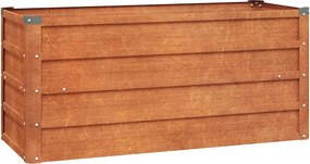 vidaXL rozsda színű corten acél kerti magaságyás 100 x 40 x 45 cm
