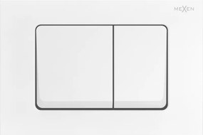 Mexen Fenix 10 XS öblítőgomb, fehér matt - 601020