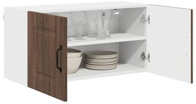 Fali konyhaszekrény ajtóval Barna Tölgy 80 x 31 x 40 cm Faanyag