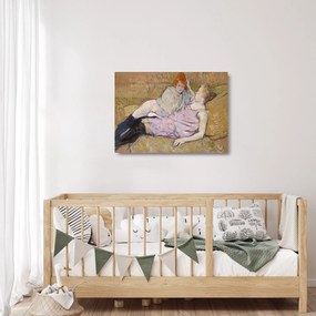 Üveg kép - Henri de Toulouse-Lautrec, The Sofa, reprodukciók (70x50 cm)