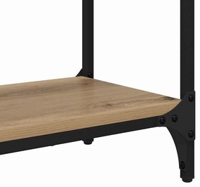 vidaXL Konzolasztal Artisan tölgy 88,5 x 30 x 75 cm Faanyag