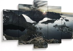Kép - Norvég hegyek (150x105 cm)